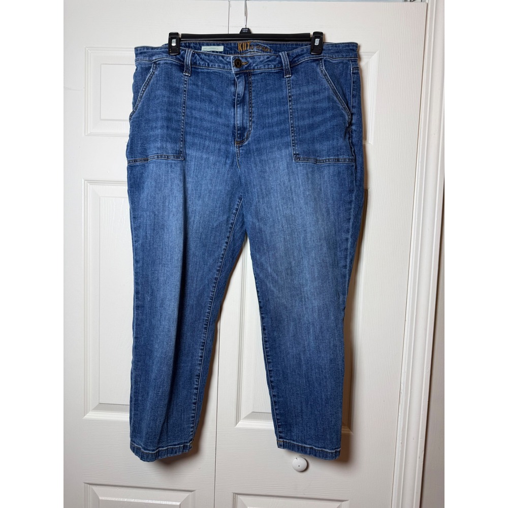 Kut From The Kloth Katy Ankle Straight Leg Denim Jeans Size 20W - Picture 2 of 9